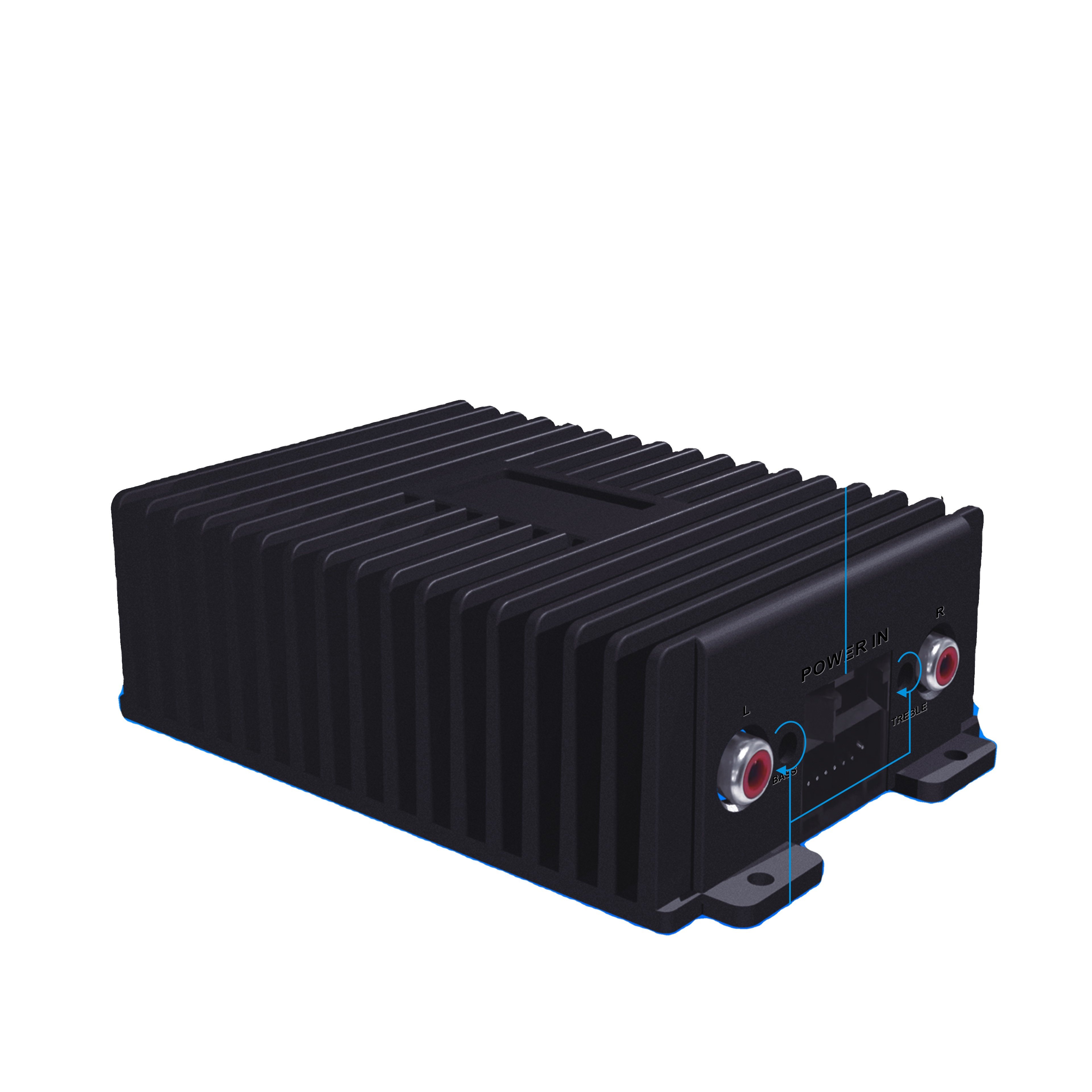 MCX AB Class Equalizer Voice Bass 7500W 12V Professional HIFI High-power 4-channel Sound Digital System Car Audio Amplifier